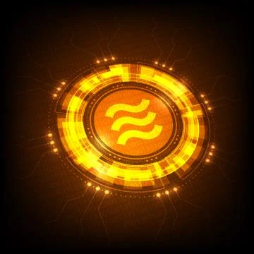 Libra coin 스톡 일러스트