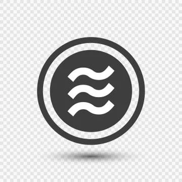 Libra coin.logo finance on transparent background.vector Illustrator Stock Illustration