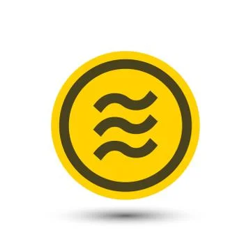 Libra coin.logo finance on white background.vector Illustrator Stock Illustration