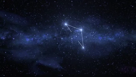 Libra Constellation Star Map Animation Stock Footage 333275952