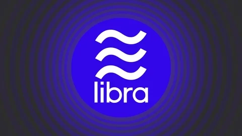 Libra cryptocurrency coin newly introduced to world Stock-Footage 116878511