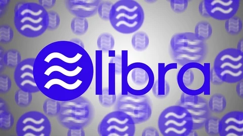 Libra cryptocurrency coin newly introduced to world Stock-Footage 116878571