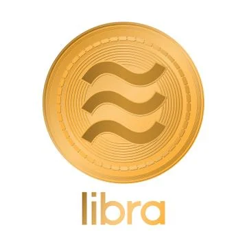 Libra cryptocurrency coin, vector illustration Stock Illustration