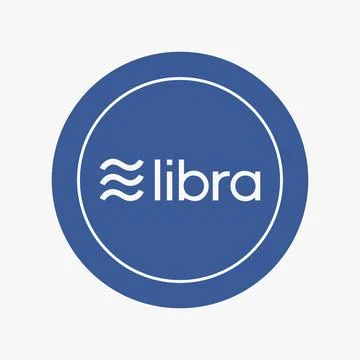 Libra cryptocurrency. Vector flat icon Stock Illustration