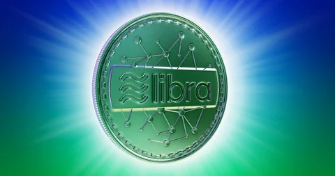 Libra Facebook cryptocurrency concept Video stock 111688515