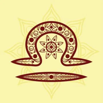 Libra Illustrazione stock