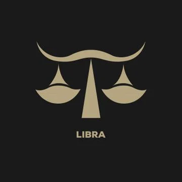 Libra logo vector Stock Illustration
