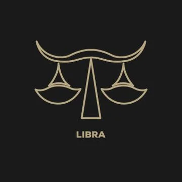 Libra logo vector Stock Illustration