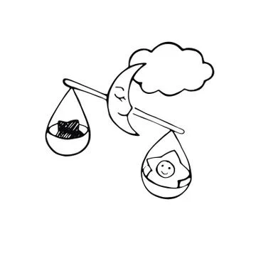 Libra in sketch style Stock Illustration