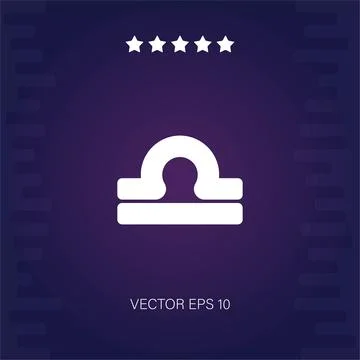 Libra vector icon Stock Illustration