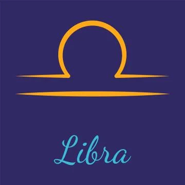 Libra vector zodiac icon Stock Illustration