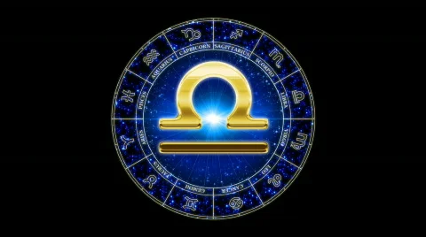 Libra Zodiac 库存影片 698613