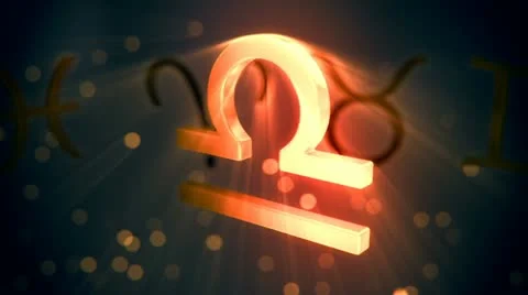 Libra zodiac sign. Stock Footage 21365378