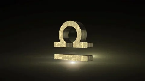 Libra Zodiac Three Dimensional Animation Video stock 171103136