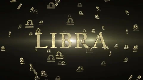 Libra Zodiac Three Dimensional Animation Stock Footage 171103232