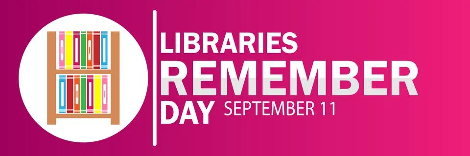 Libraries Remember Day Illustrazione stock