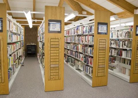 Library Aisles Stock Photos
