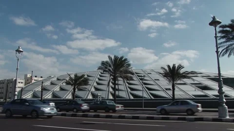The Library of Alexandria, Egypt Stock Footage 64334277