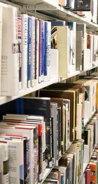 Library Book Shelf Stock Photos