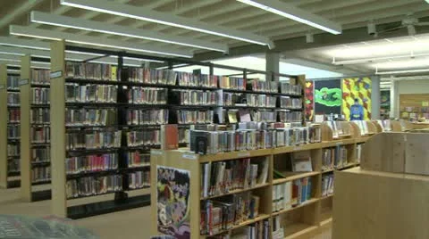 Library books (1 of 2) Stock Footage 8981565