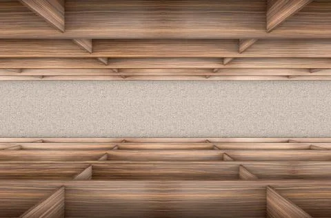 Library Bookshelf Empty Stock Illustration