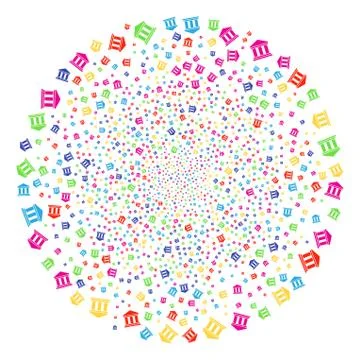 Library Building Exploding Sphere イラスト素材