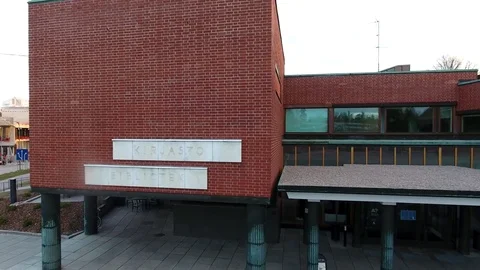 Library building in Otaniemi Campus Stock Footage 83413050