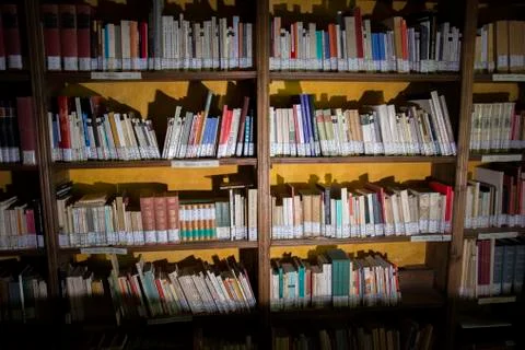 Library of a castle Stock Photos