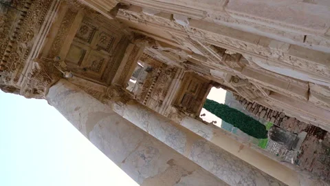 The Library of Celsus in Ephesus Stock Footage 149062083