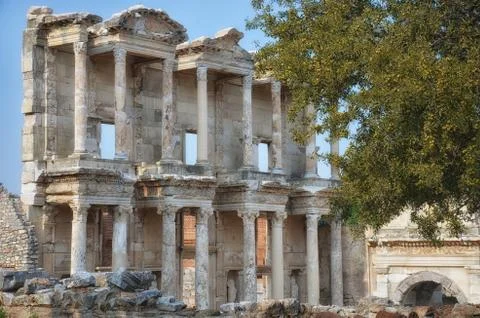 Library of celsus, ephesus Stock Photos