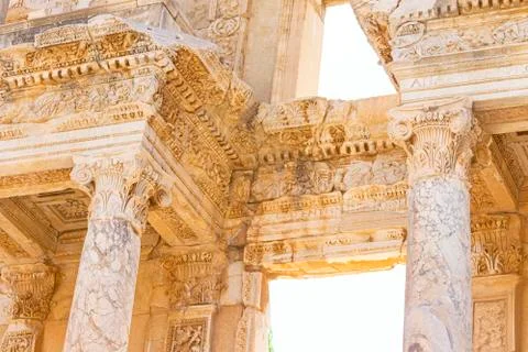 Library of Celsus in Ephesus Stock Photos