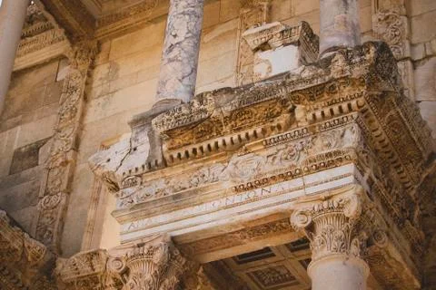 Library of Celsus in Ephesus Stock Photos