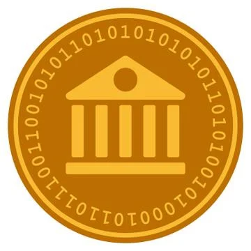 Library Digital Coin Ilustración de archivo