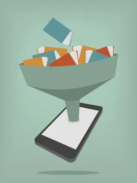 The library in the e-book Stock Illustration