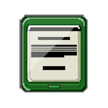 Library ebook reader pixel art vector illustration イラスト素材