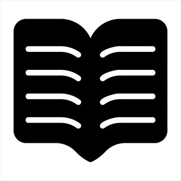 Library glyph icon vector illustration isolated on white background Stock Illustration