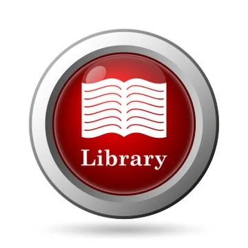 Library icon. Internet button on white background.. Stock Illustration