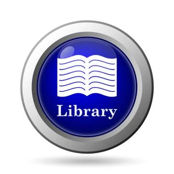 Library icon. Internet button on white background.. Stock Illustration