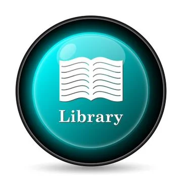 Library icon. Internet button on white background.. Stock Illustration
