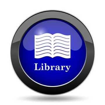 Library icon. Internet button on white background.. Stock Illustration