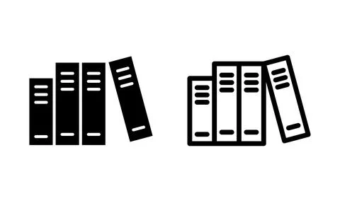 Library icon vector. education icon. book icon Stock Illustration
