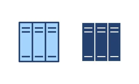 Library icon vector. education sign and symbol Stock Illustration
