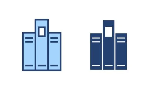 Library icon vector. education sign and symbol Stock Illustration
