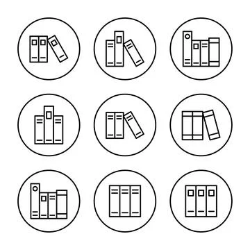 Library icon vector. education sign and symbol Stock Illustration