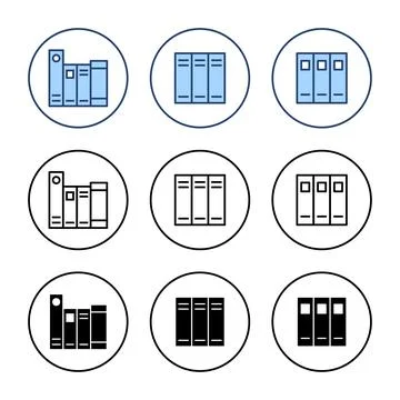 Library icon vector. education sign and symbol Stock Illustration