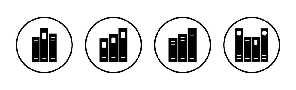 Library icon vector. education sign and symbol Stock Illustration