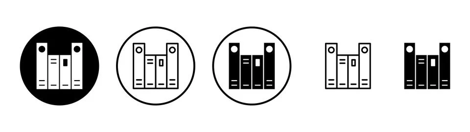 Library icon vector. education sign and symbol Stock Illustration