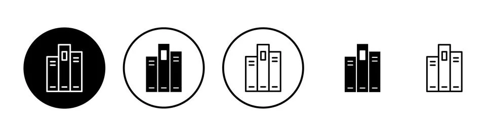 Library icon vector. education sign and symbol Stock Illustration