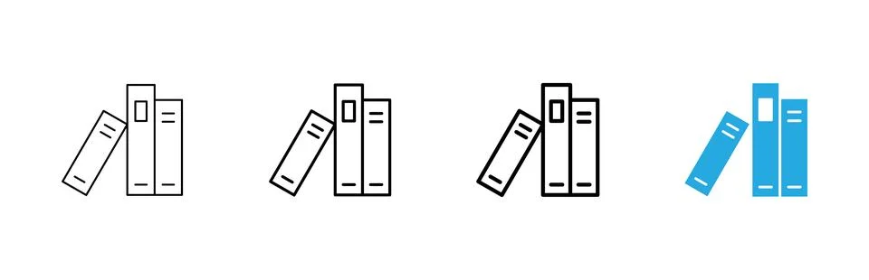 Library icon vector. education sign and symbol Ilustración de archivo