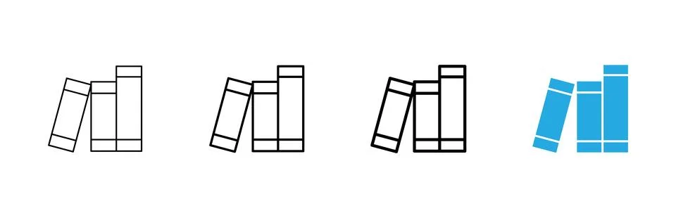 Library icon vector. education sign and symbol Ilustración de archivo